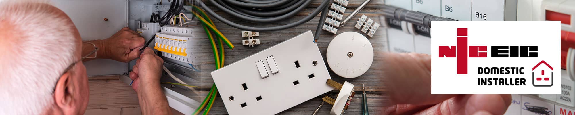 Electrician working at domestic and commercial properties in Wrexham