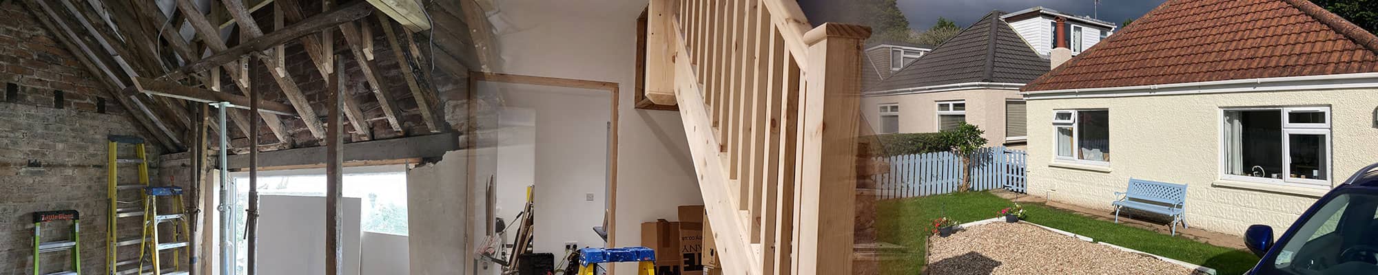 Before and after property renovations in Wrexham